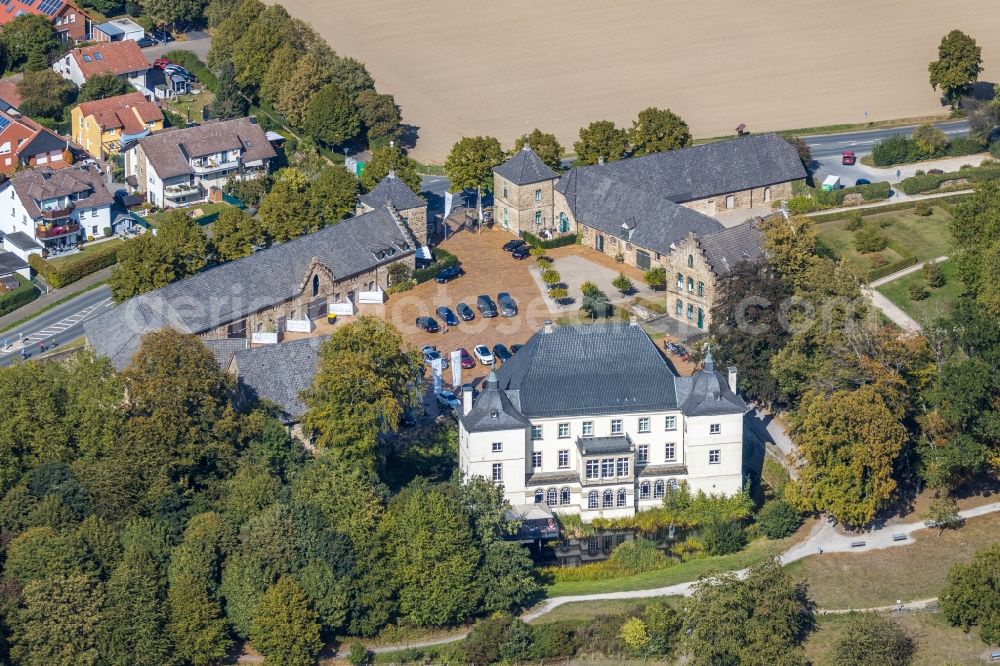 Aerial image Opherdicke - Palace Haus Opherdicke on Dorfstrasse in Opherdicke in the state North Rhine-Westphalia, Germany