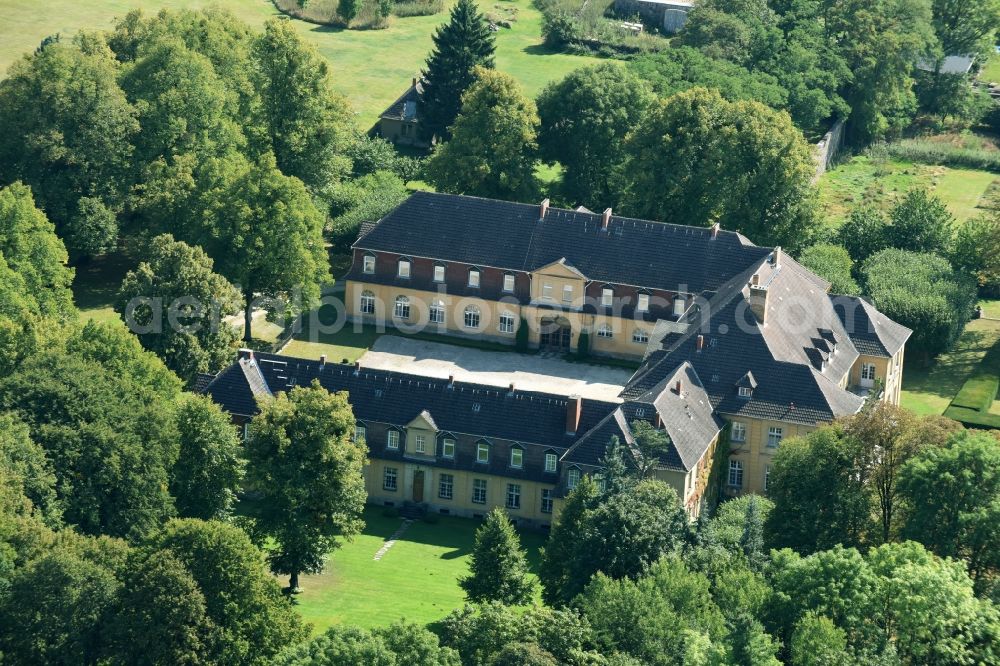 Templin from the bird's eye view: Palace Herzfelde in Templin in the state Brandenburg