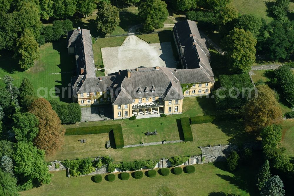 Templin from the bird's eye view: Palace Herzfelde in Templin in the state Brandenburg