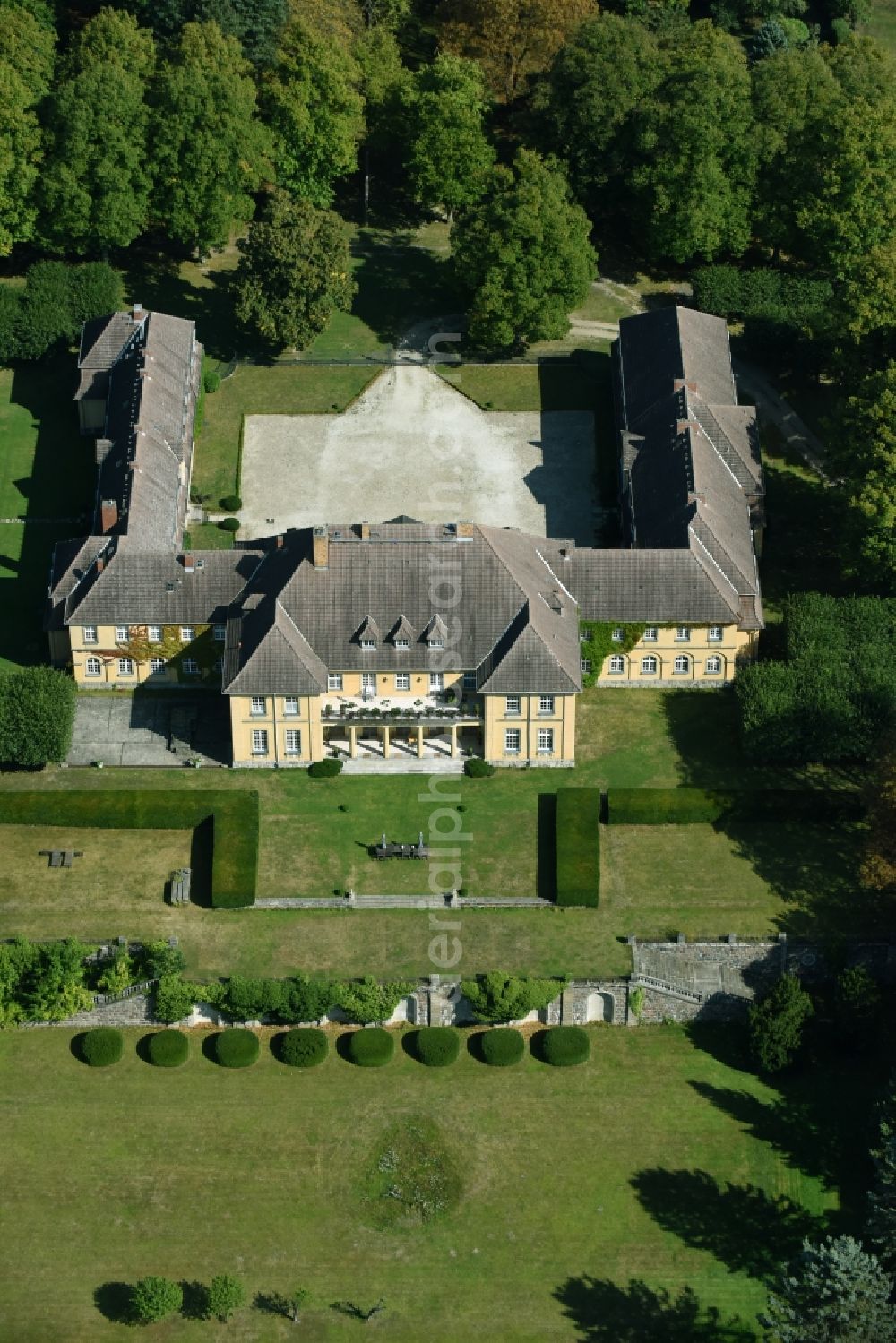 Aerial image Templin - Palace Herzfelde in Templin in the state Brandenburg