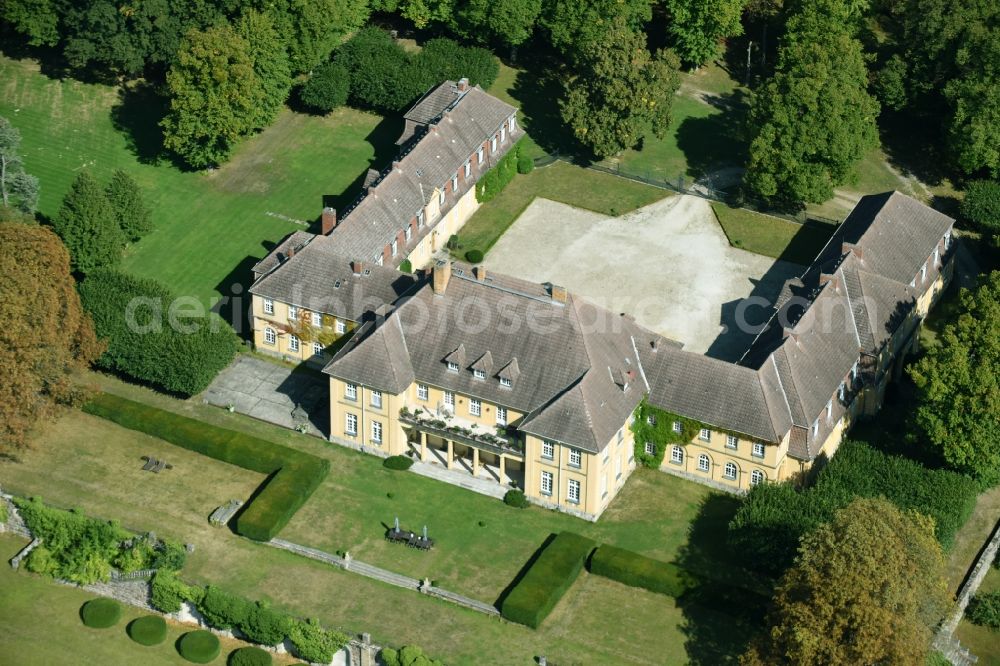 Templin from above - Palace Herzfelde in Templin in the state Brandenburg