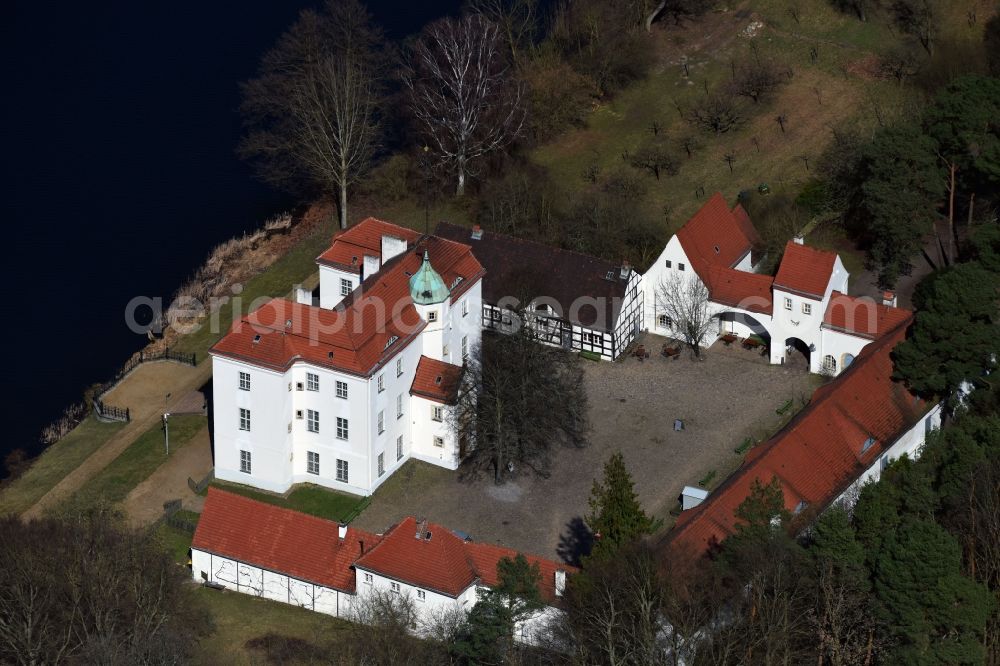 Aerial photograph Berlin - Palace Jagdschloss Grunewald on Huettenweg in the district Grunewald in Berlin