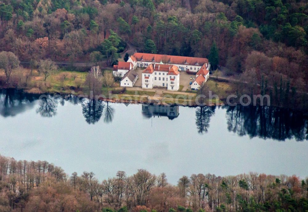 Aerial photograph Berlin - Palace Jagdschloss Grunewald on Huettenweg in the district Grunewald in Berlin