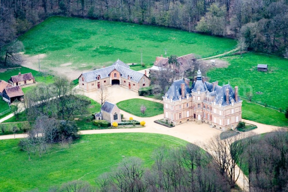 Vibraye from above - Palace La Justice in Vibraye in Pays de la Loire, France