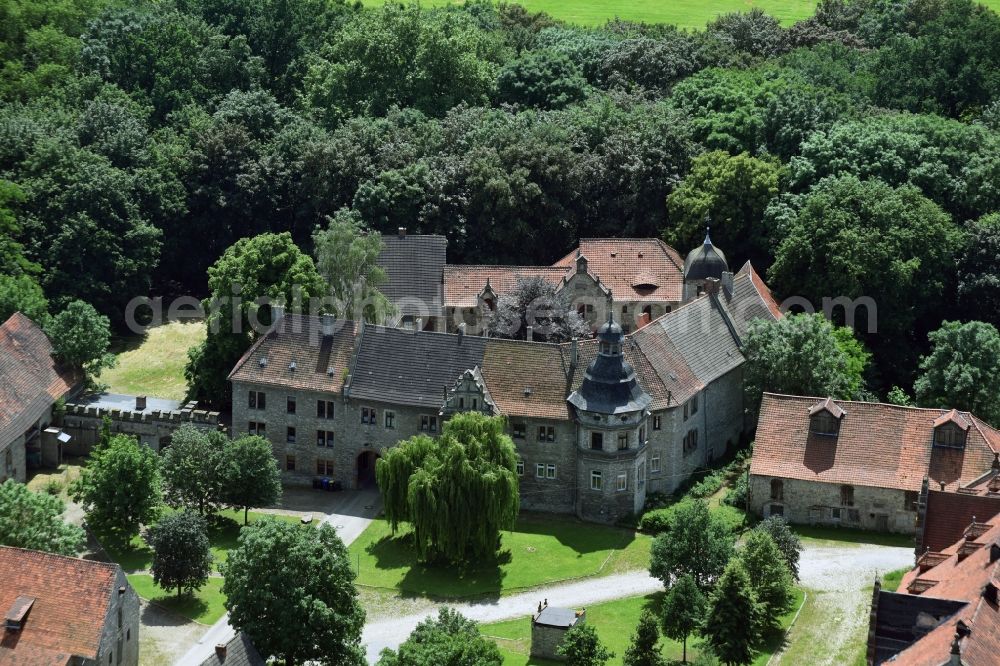 Krottdorf from the bird's eye view: Palace in Krottdorf in the state Saxony-Anhalt