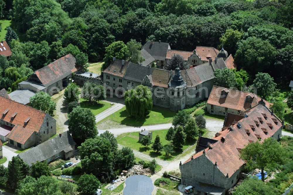 Aerial image Krottdorf - Palace in Krottdorf in the state Saxony-Anhalt