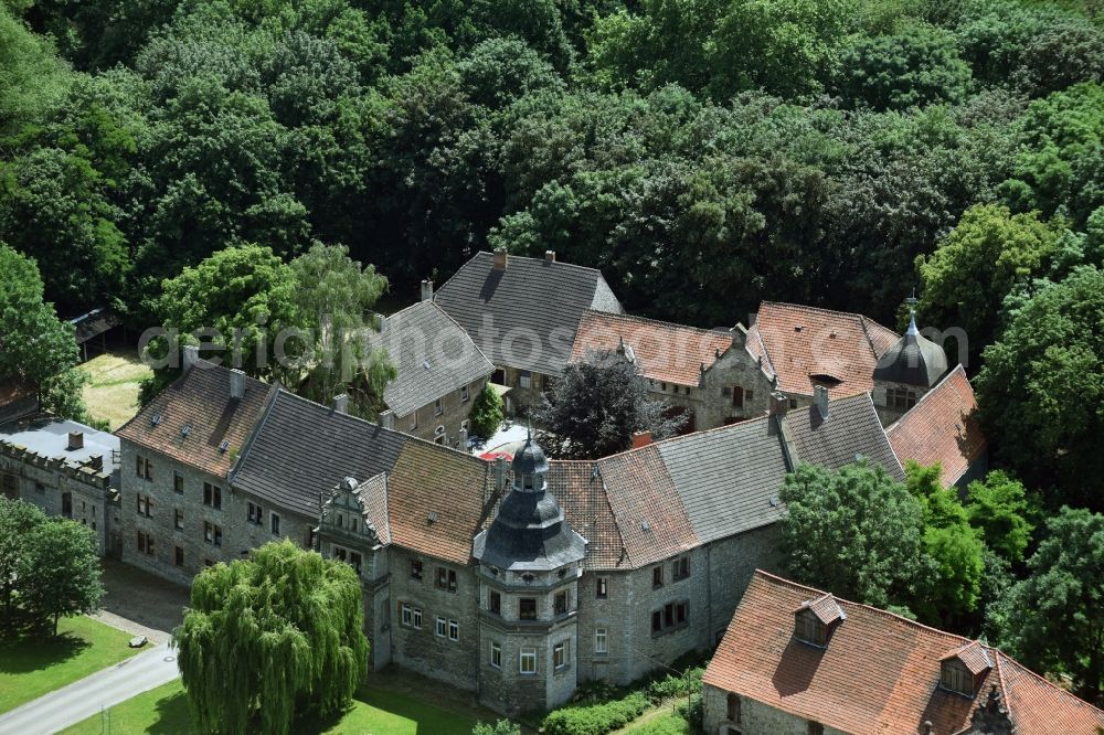 Krottdorf from the bird's eye view: Palace in Krottdorf in the state Saxony-Anhalt