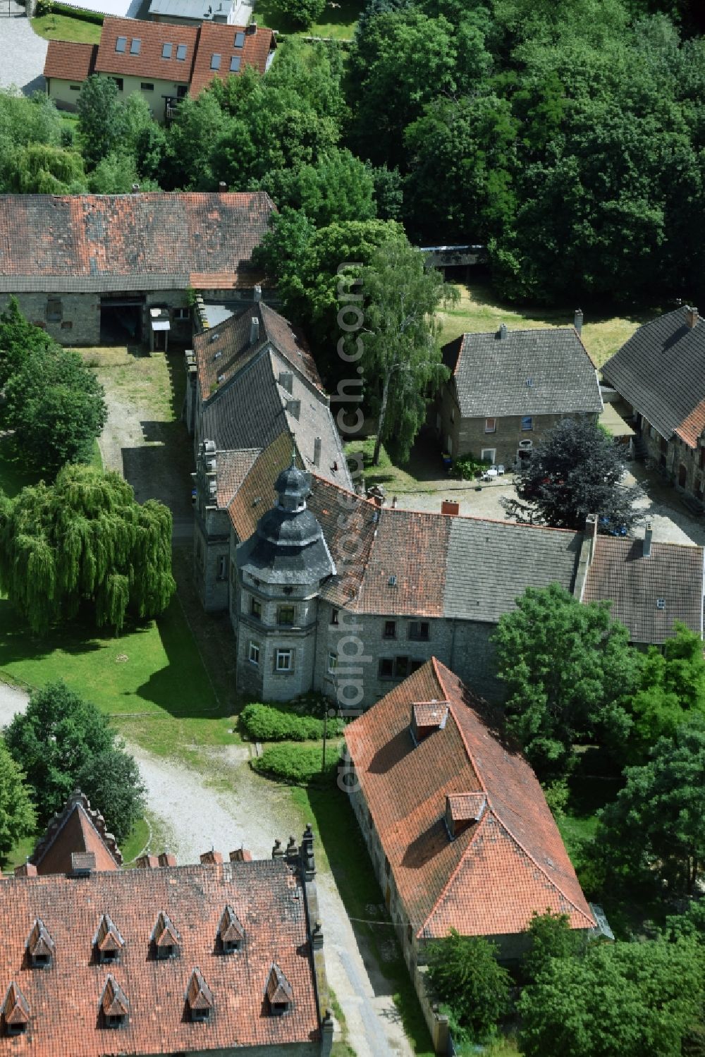 Aerial photograph Krottdorf - Palace in Krottdorf in the state Saxony-Anhalt