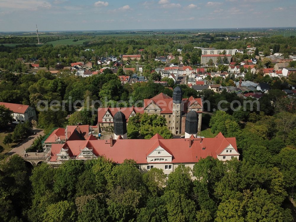 Köthen (Anhalt) from the bird's eye view: Palace in Koethen (Anhalt) in the state Saxony-Anhalt, Germany