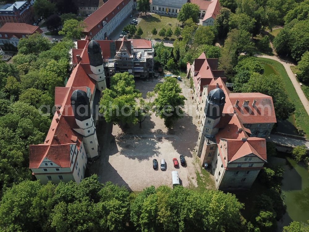 Aerial image Köthen (Anhalt) - Palace in Koethen (Anhalt) in the state Saxony-Anhalt, Germany