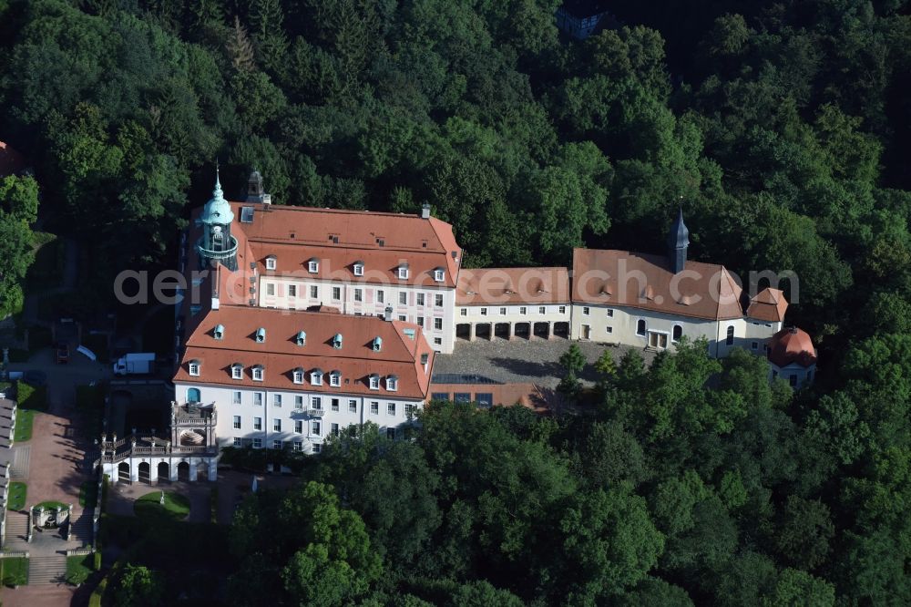 Aerial photograph Lichtenwalde - Palace Lichtenwalde in Lichtenwalde in the state Saxony