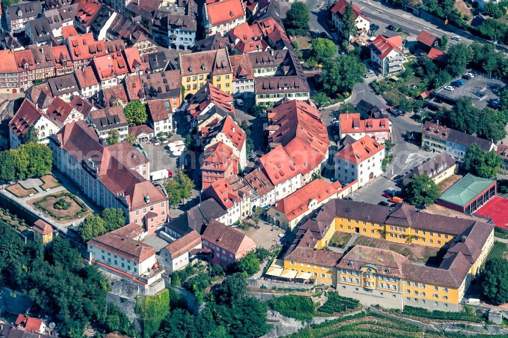 Aerial photograph Meersburg - Palace in Meersburg in the state Baden-Wurttemberg, Germany