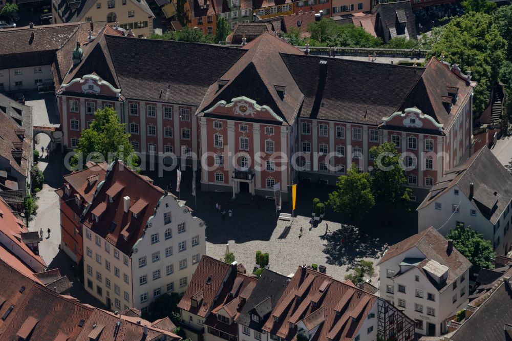 Meersburg from above - Palace in Meersburg in the state Baden-Wurttemberg, Germany