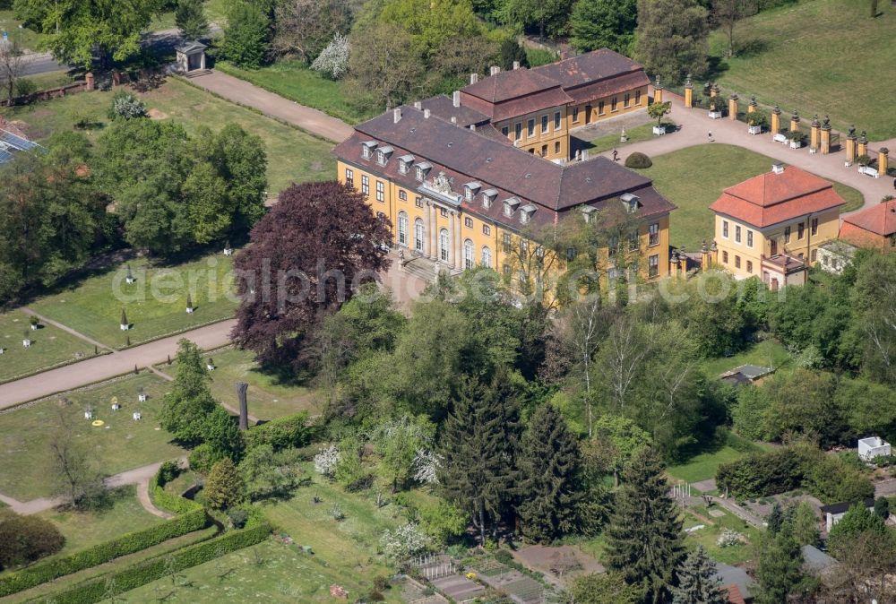 Aerial photograph Mosigkau - Palace in Mosigkau in the state Saxony-Anhalt