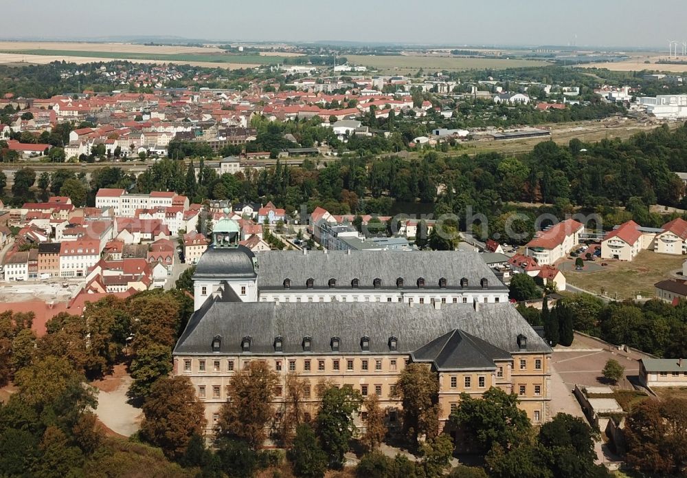 Aerial image Weißenfels - Palace Museum Schloss Neu-Augustusburg in Weissenfels in the state Saxony-Anhalt, Germany