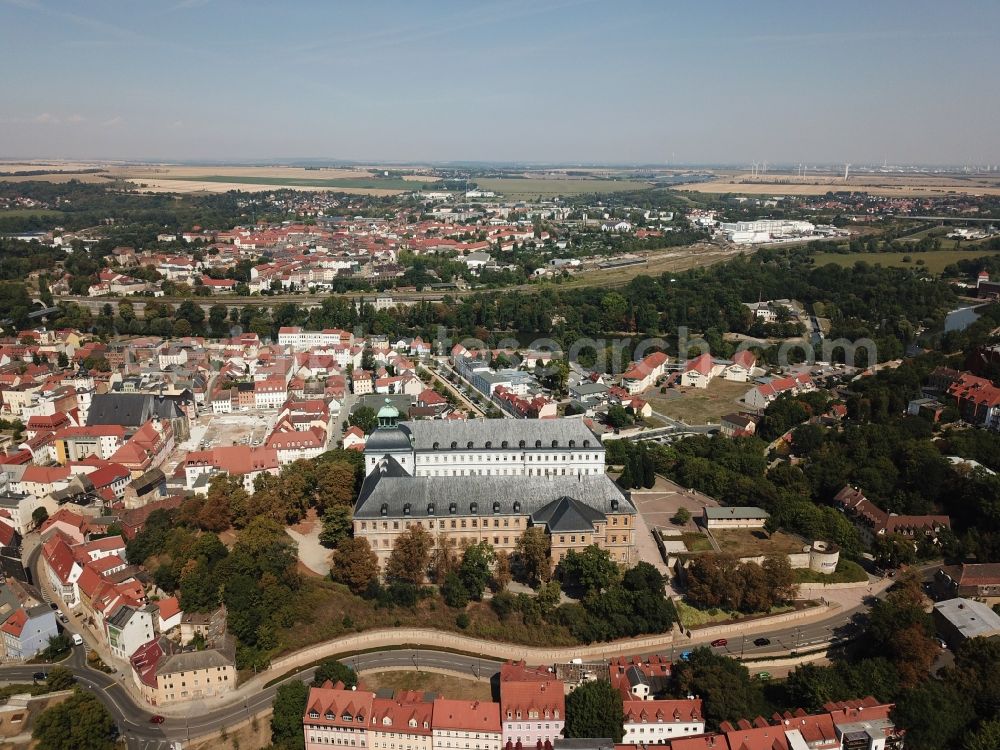 Aerial photograph Weißenfels - Palace Museum Schloss Neu-Augustusburg in Weissenfels in the state Saxony-Anhalt, Germany