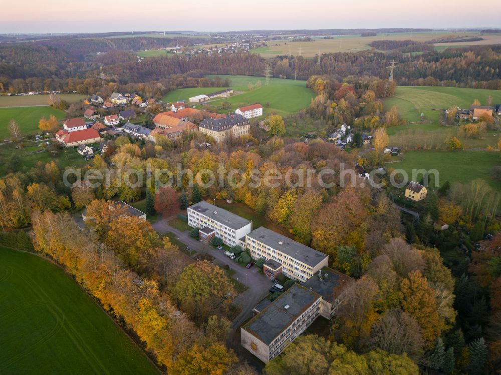 Aerial photograph Zschöppichen - Palace Neusorge in Zschoeppichen in the state Saxony, Germany