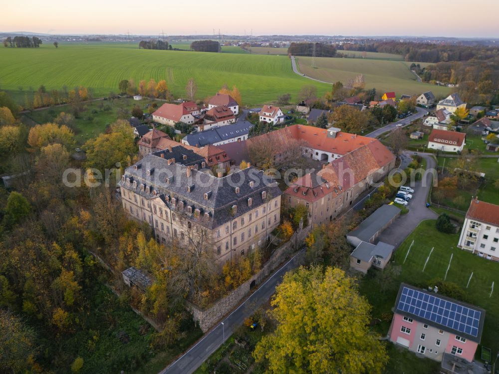 Zschöppichen from the bird's eye view: Palace Neusorge in Zschoeppichen in the state Saxony, Germany