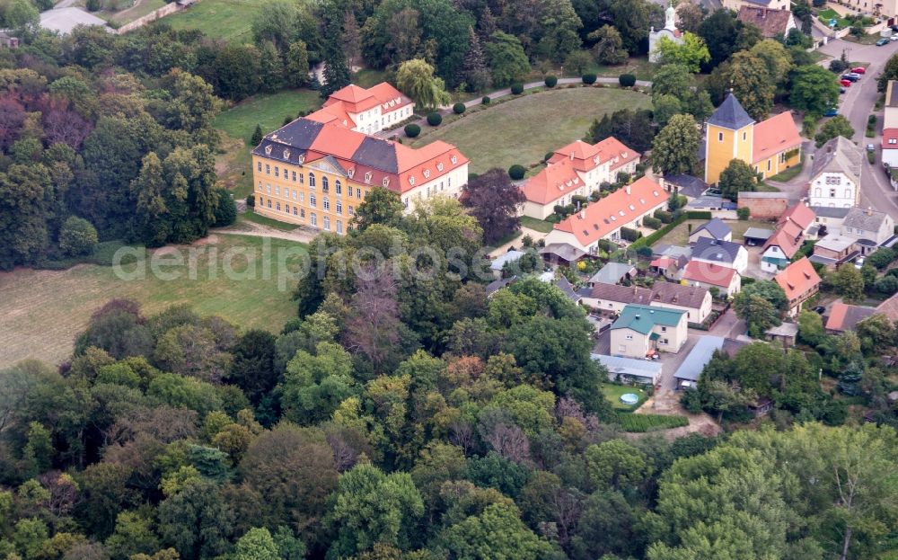 Aerial photograph Thallwitz - Palace Nieschwitz in Thallwitz in the state Saxony, Germany