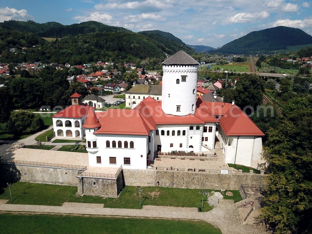 Zilina from above - Palace in the district Budatin in Zilina in Zilinsky kraj, Slovakia