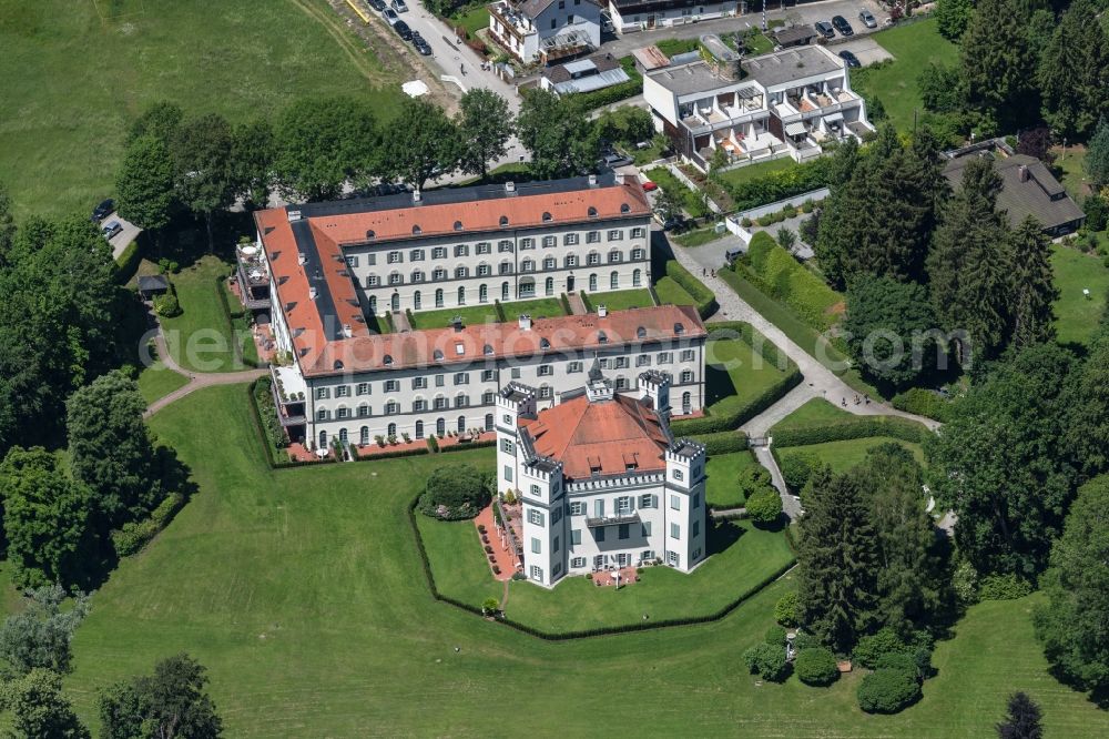 Aerial image Pöcking - Palace in the district Possenhofen in Poecking in the state Bavaria, Germany