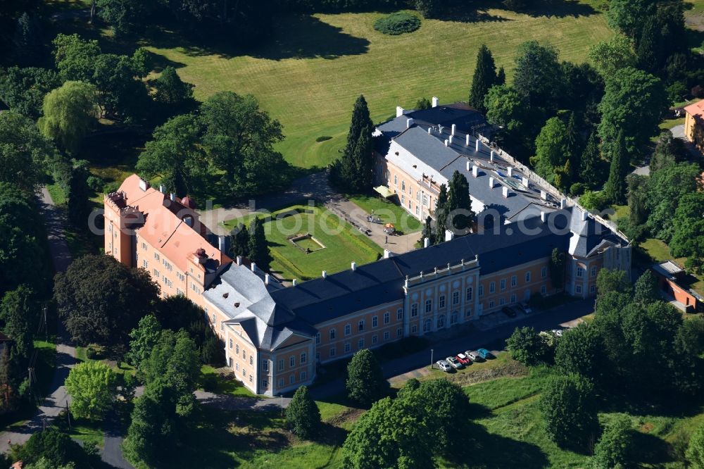 Petrohrad - Petersburg from above - Palace Zamek Petrohrad on Petrohrad in Petersburg in Ustecky kraj - Aussiger Region, Czech Republic