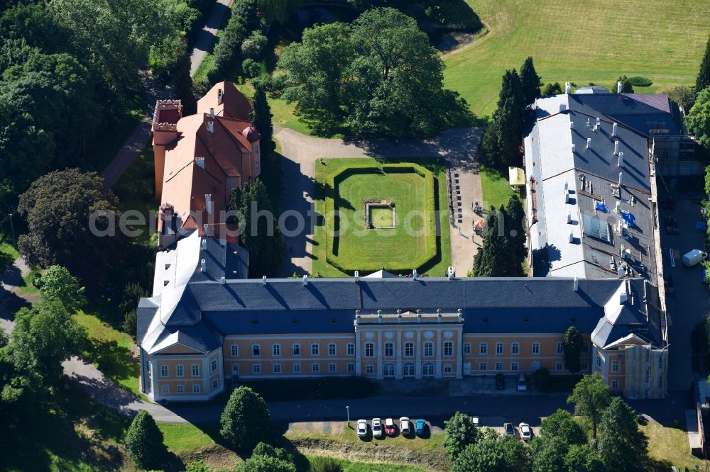 Petrohrad - Petersburg from the bird's eye view: Palace Zamek Petrohrad on Petrohrad in Petersburg in Ustecky kraj - Aussiger Region, Czech Republic