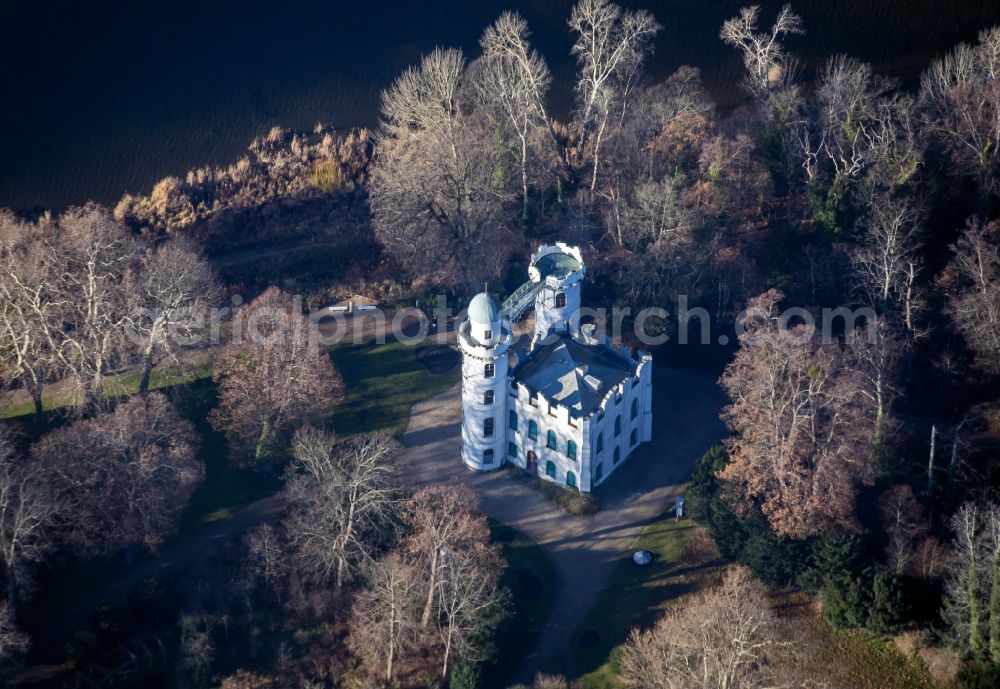 Berlin from the bird's eye view: Palace auf of Pfaueninsel in Berlin, Germany