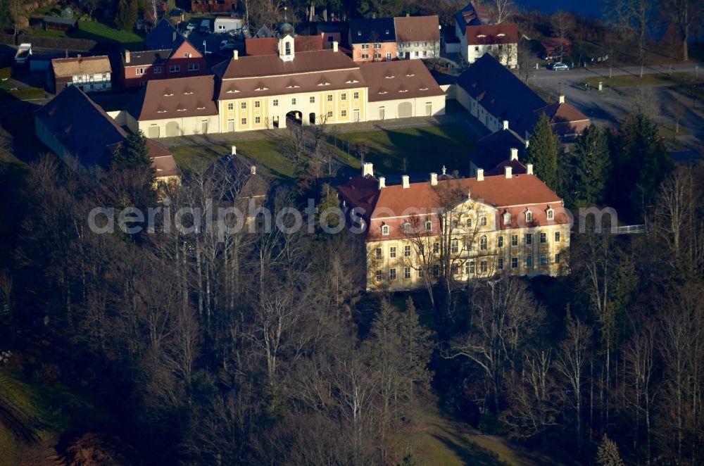 Aerial image Rammenau - Palace Rammenau in Rammenau in the state Saxony, Germany