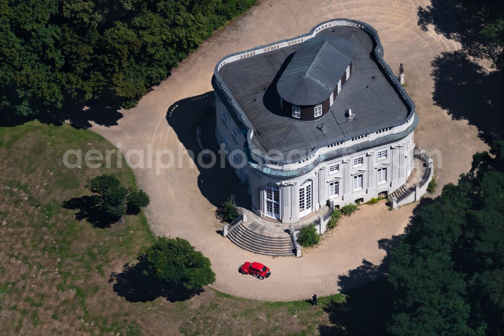 Braunschweig from above - Palace Richmond in Brunswick in the state Lower Saxony, Germany