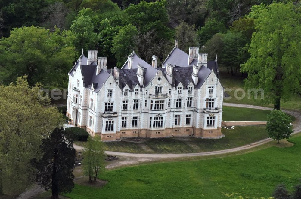 Aerial image Saint-Selve - Palace in Saint-Selve in Aquitaine Limousin Poitou-Charentes, France