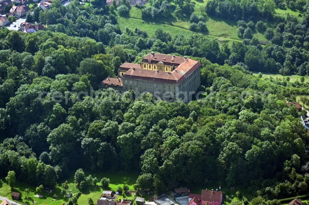 Schillingsfürst from the bird's eye view: Palace Schillingsfuerst in Schillingsfuerst in the state Bavaria, Germany