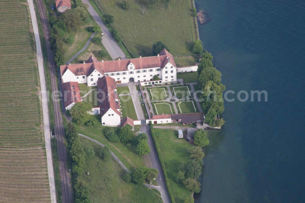 Aerial image Uhldingen-Mühlhofen - Palace Schloss Maurach on street Birnau-Maurach in Uhldingen-Muehlhofen at Bodensee in the state Baden-Wuerttemberg, Germany