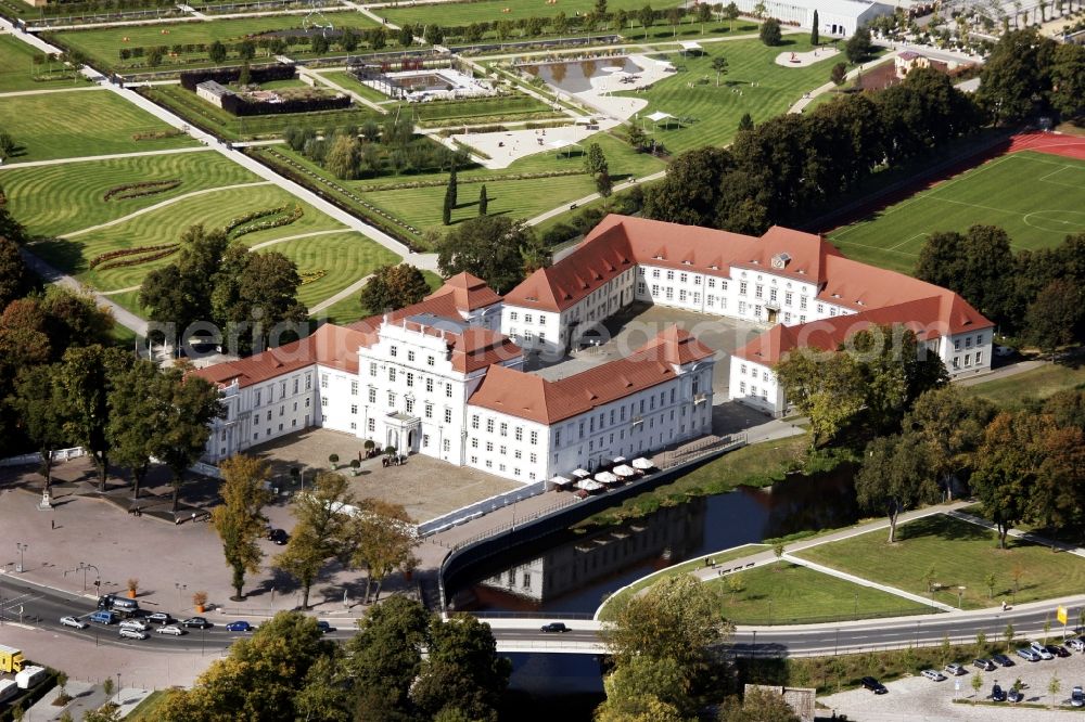 Aerial image Oranienburg - Palace am Schlossplatz in Oranienburg in the state Brandenburg