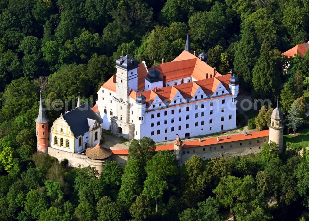 Aerial image Scheinfeld - Palace Schwarzenberg in Scheinfeld in the state Bavaria, Germany