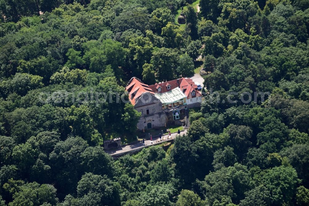 Halberstadt from the bird's eye view: Palace Spiegelsberge in Halberstadt in the state Saxony-Anhalt