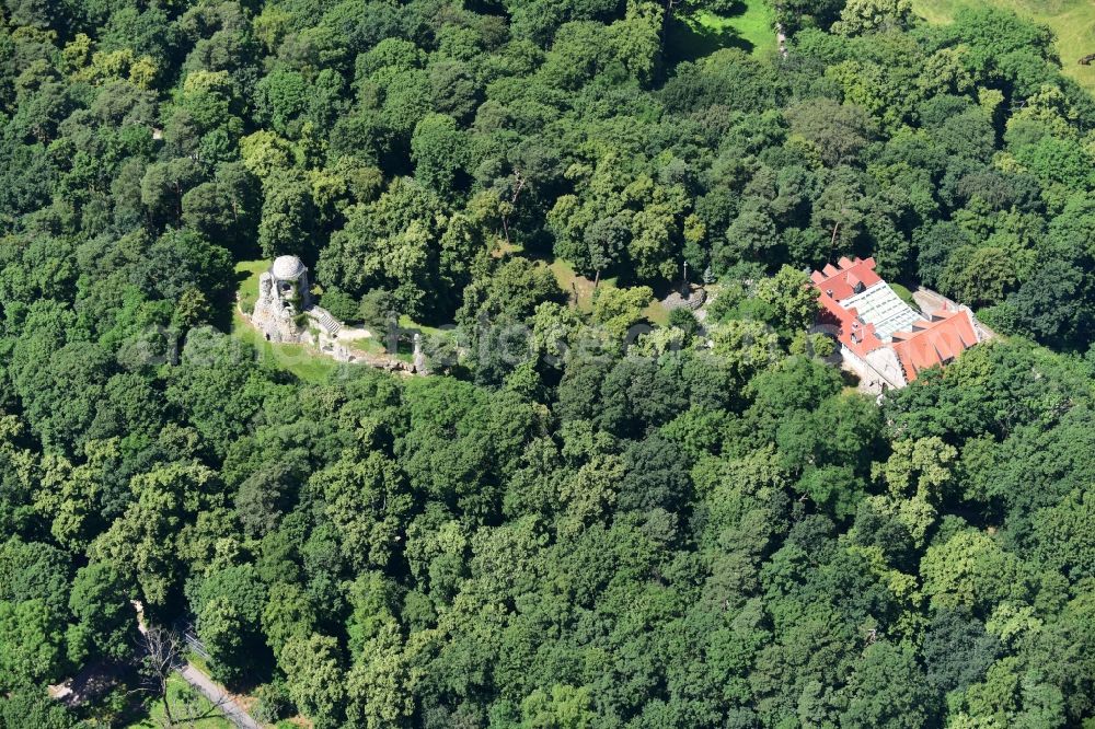 Aerial image Halberstadt - Palace Spiegelsberge in Halberstadt in the state Saxony-Anhalt