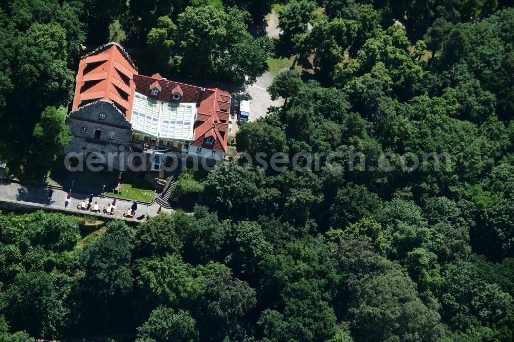 Halberstadt from above - Palace Spiegelsberge in Halberstadt in the state Saxony-Anhalt