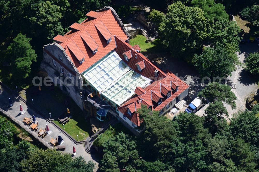 Halberstadt from the bird's eye view: Palace Spiegelsberge in Halberstadt in the state Saxony-Anhalt