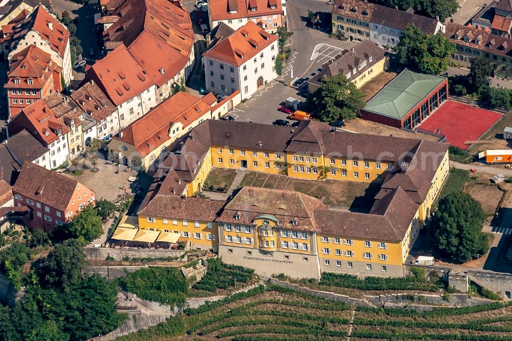 Aerial photograph Meersburg - Palace Staats Weingut Meersburg in Meersburg in the state Baden-Wurttemberg, Germany