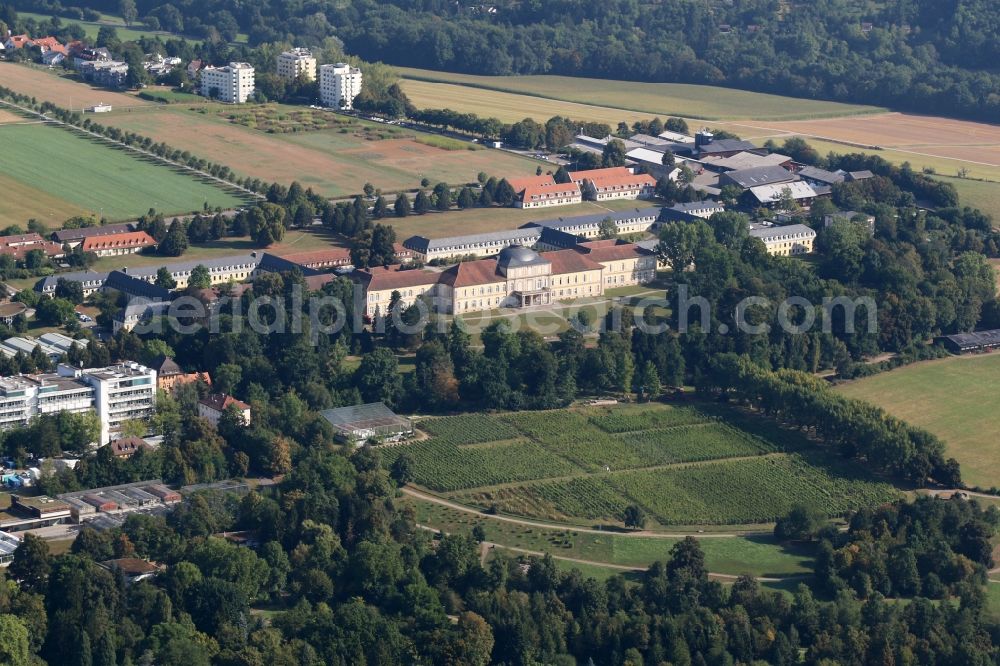 Stuttgart from above - Palace University Hohenheim in Stuttgart in the state Baden-Wuerttemberg