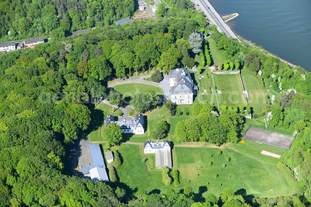 Aerial image Remagen - Palace on Unkelbachtal in Remagen in the state Rhineland-Palatinate, Germany