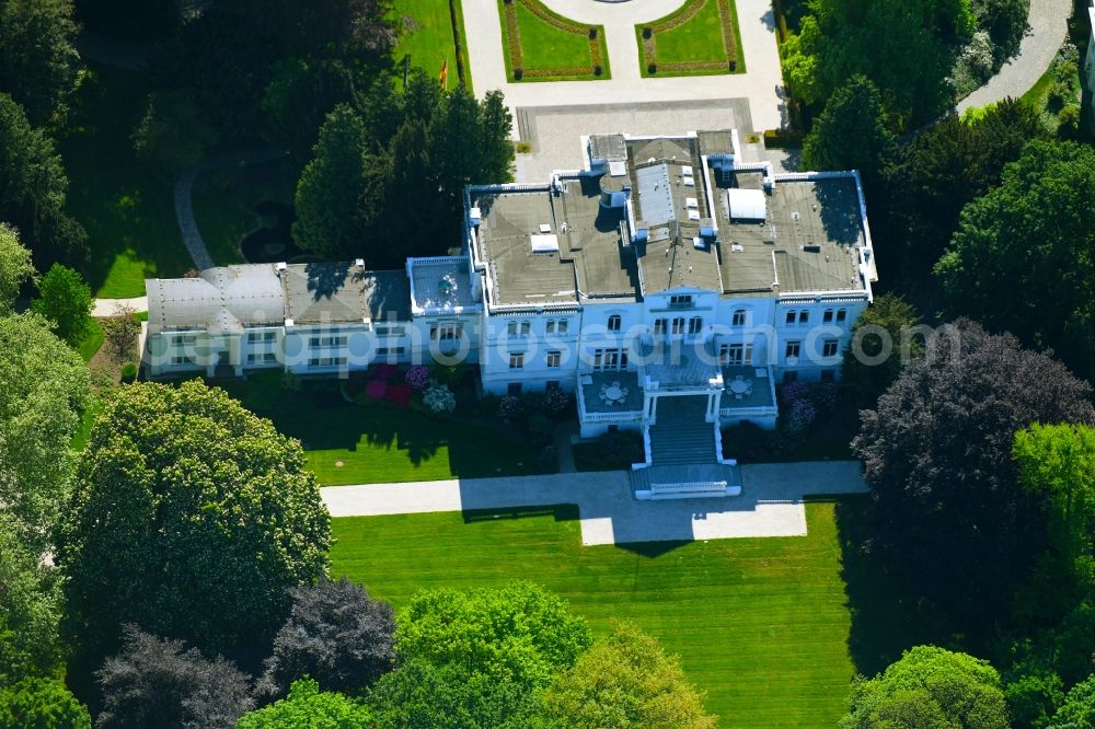 Aerial photograph Bonn - Palace Villa Hammerschmidt on Adenauerallee in the district Gronau in Bonn in the state North Rhine-Westphalia, Germany