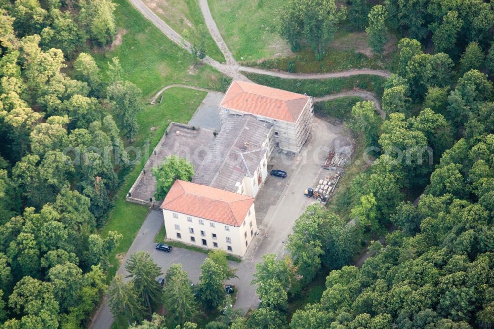 Edenkoben from above - Palace Villa Ludwigshoehe in Edenkoben in the state Rhineland-Palatinate