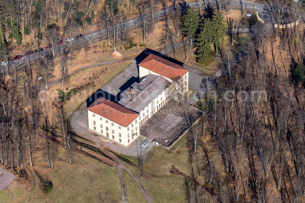 Edenkoben from the bird's eye view: Palace Villa Ludwigshoehe in Edenkoben in the state Rhineland-Palatinate, Germany