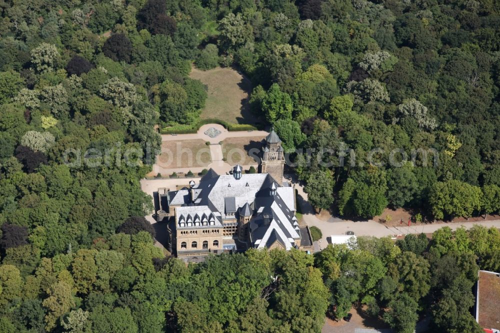 Budenheim from the bird's eye view: Palace Waldthausen in Budenheim in the state Rhineland-Palatinate, Germany