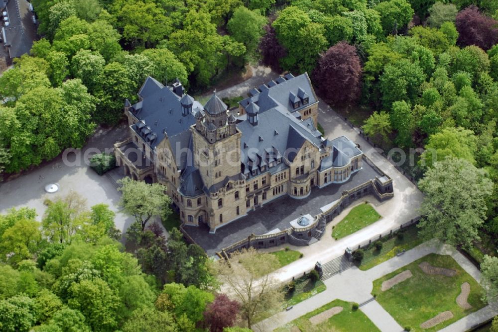 Budenheim from the bird's eye view: Palace Waldthausen in Budenheim in the state Rhineland-Palatinate, Germany