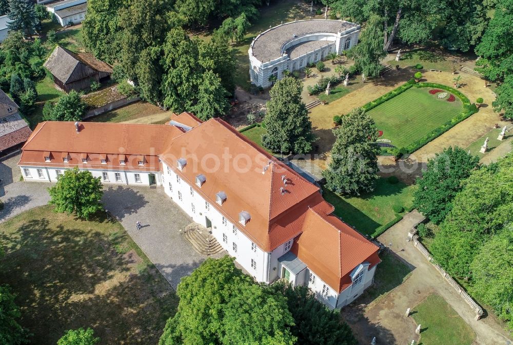 Aerial photograph Wiepersdorf - Palace in Wiepersdorf in the state Brandenburg, Germany