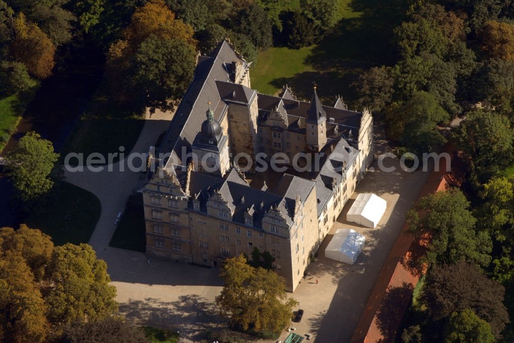 Aerial photograph Wolfsburg - Palace in the district Alt-Wolfsburg in Wolfsburg in the state Lower Saxony, Germany