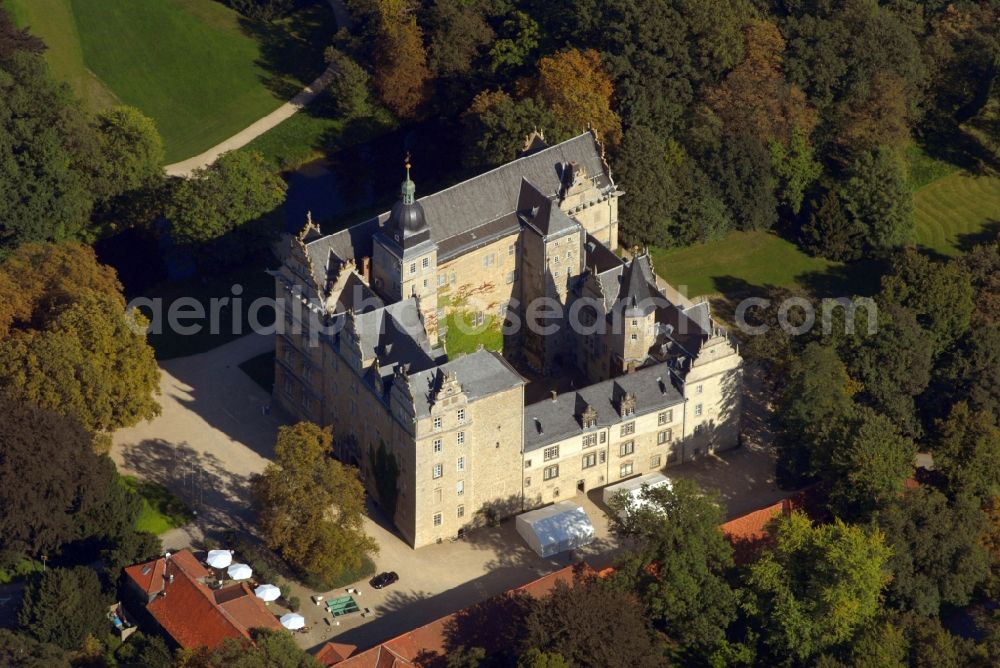 Aerial photograph Wolfsburg - Palace in the district Alt-Wolfsburg in Wolfsburg in the state Lower Saxony, Germany